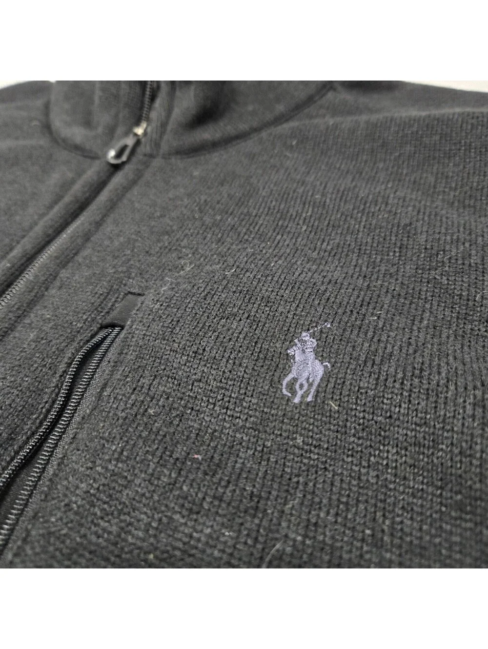 NWT Men's XXL Polo Ralph Lauren Grey Sweater Vest Full-Zip Performance Pockets